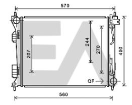 ElectroAuto 31R28079 - RADIADOR->APLICACION ORIGINAL HYUND