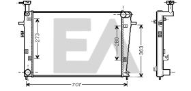 ElectroAuto 31R28081 - RADIADOR->APLICACION ORIGINAL HYUND