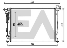 ElectroAuto 31R28083 - RADIADOR->APLICACION ORIGINAL HYUND