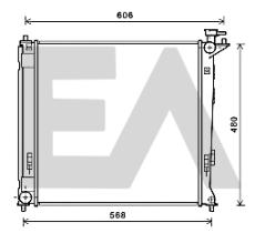 ElectroAuto 31R28084 - RADIADOR->APLICACION ORIGINAL HYUND