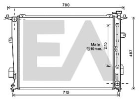 ElectroAuto 31R28086 - RADIADOR->APLICACION ORIGINAL HYUND