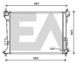 ElectroAuto 31R28088 - RADIADOR->APLICACION ORIGINAL HYUND
