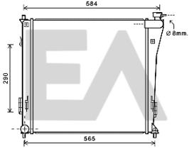 ElectroAuto 31R28089 - RADIADOR->APLICACION ORIGINAL HYUND