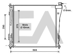 ElectroAuto 31R28091 - RADIADOR->APLICACION ORIGINAL HYUND