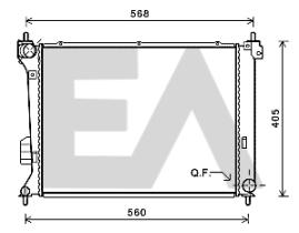 ElectroAuto 31R28093 - RADIADOR->APLICACION ORIGINAL HYUND