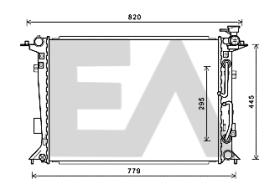 ElectroAuto 31R28095 - RADIADOR->APLICACION ORIGINAL HYUND