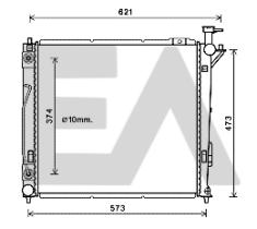ElectroAuto 31R28097 - RADIADOR->APLICACION ORIGINAL HYUND