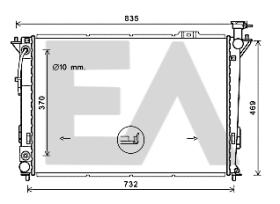 ElectroAuto 31R28100 - RADIADOR->APLICACION ORIGINAL HYUND
