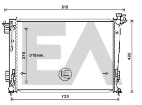 ElectroAuto 31R28101 - RADIADOR->APLICACION ORIGINAL HYUND