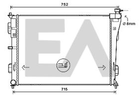 ElectroAuto 31R28102 - RADIADOR->APLICACION ORIGINAL HYUND