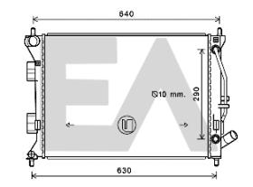 ElectroAuto 31R28103 - RADIADOR->APLICACION ORIGINAL HYUND