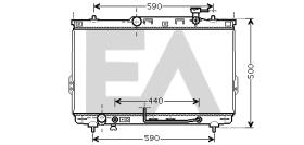 ElectroAuto 31R28136 - RADIADOR->APLICACION ORIGINAL HYUND
