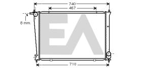 ElectroAuto 31R28137 - RADIADOR->APLICACION ORIGINAL HYUND
