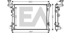 ElectroAuto 31R28140 - RADIADOR->APLICACION ORIGINAL HYUND