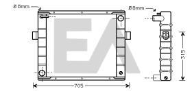 ElectroAuto 31R30005 - RADIADOR->APLICACION ORIGINAL IVECO