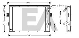 ElectroAuto 31R30010 - RADIADOR->APLICACION ORIGINAL IVECO