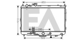 ElectroAuto 31R36077 - RADIADOR->APLICACION ORIGINAL KIA