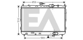 ElectroAuto 31R36078 - RADIADOR->APLICACION ORIGINAL KIA
