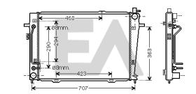 ElectroAuto 31R36084 - RADIADOR->APLICACION ORIGINAL KIA