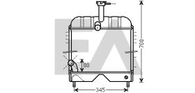 ElectroAuto 31R46006 - RADIADOR->APLICACION ORIGINAL MASSE
