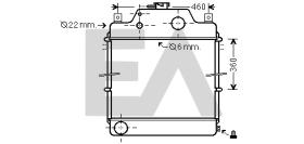 ElectroAuto 31R46019 - RADIADOR->APLICACION ORIGINAL MASSE