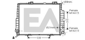 ElectroAuto 31R50079 - RADIADOR->APLICACION ORIGINAL MERCE
