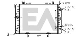 ElectroAuto 31R50122 - RADIADOR->APLICACION ORIGINAL MERCE