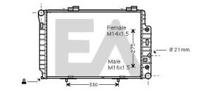 ElectroAuto 31R50127 - RADIADOR->APLICACION ORIGINAL MERCE
