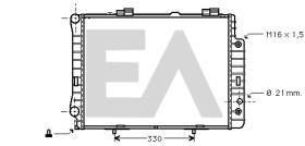ElectroAuto 31R50132 - RADIADOR->APLICACION ORIGINAL MERCE