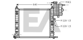 ElectroAuto 31R50144 - RADIADOR AGUA MERCEDES BENZ