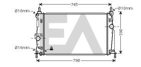 ElectroAuto 31R52112 - RADIADOR->APLICACION ORIGINAL MAZDA