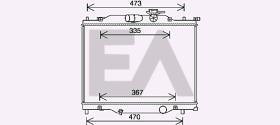 ElectroAuto 31R52124 - RADIADOR->APLICACION ORIGINAL MAZDA