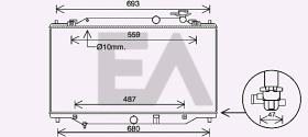 ElectroAuto 31R52125 - RADIADOR->APLICACION ORIGINAL MAZDA