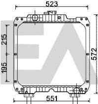 ElectroAuto 31R53002 - RADIADOR->APLICACION ORIGINAL CASE