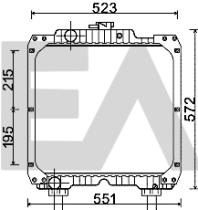 ElectroAuto 31R53003 - RADIADOR->APLICACION ORIGINAL NEW H