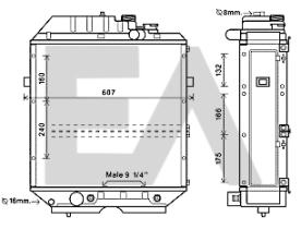 ElectroAuto 31R53013 - RADIADOR->APLICACION ORIGINAL NEW H