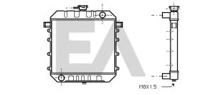ElectroAuto 31R54008 - RADIADOR->APLICACION ORIGINAL OPEL