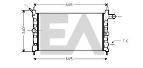 ElectroAuto 31R54011 - RADIADOR->APLICACION ORIGINAL OPEL