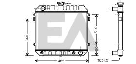 ElectroAuto 31R54013 - RADIADOR->APLICACION ORIGINAL OPEL