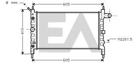ElectroAuto 31R54014 - RADIADOR->APLICACION ORIGINAL OPEL