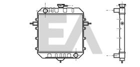 ElectroAuto 31R54017 - RADIADOR->APLICACION ORIGINAL OPEL