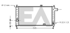 ElectroAuto 31R54028 - RADIADOR->APLICACION ORIGINAL OPEL