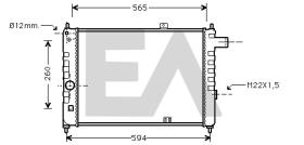 ElectroAuto 31R54029 - RADIADOR->APLICACION ORIGINAL OPEL