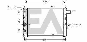 ElectroAuto 31R54030 - RADIADOR->APLICACION ORIGINAL OPEL
