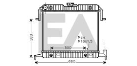 ElectroAuto 31R54054 - RADIADOR->APLICACION ORIGINAL OPEL