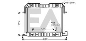 ElectroAuto 31R54055 - RADIADOR->APLICACION ORIGINAL OPEL