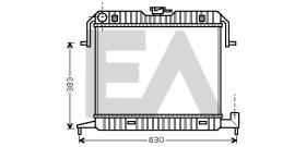 ElectroAuto 31R54056 - RADIADOR->APLICACION ORIGINAL OPEL