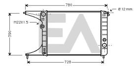 ElectroAuto 31R54097 - RADIADOR->APLICACION ORIGINAL OPEL