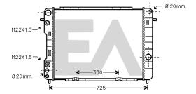 ElectroAuto 31R54099 - RADIADOR->APLICACION ORIGINAL OPEL