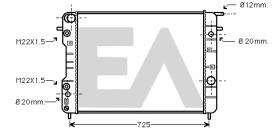 ElectroAuto 31R54119 - RADIADOR->APLICACION ORIGINAL OPEL